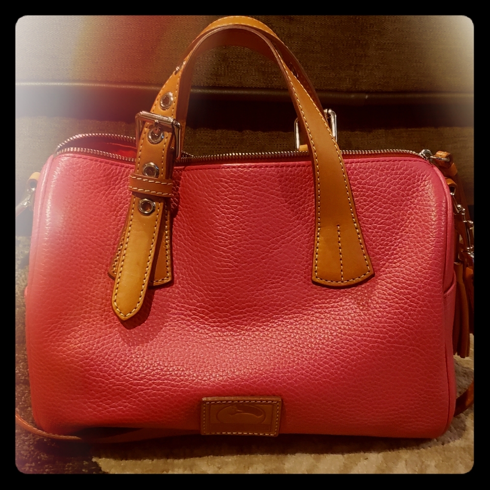Dooney and Bourke Kendra Satchel in Hot Pink